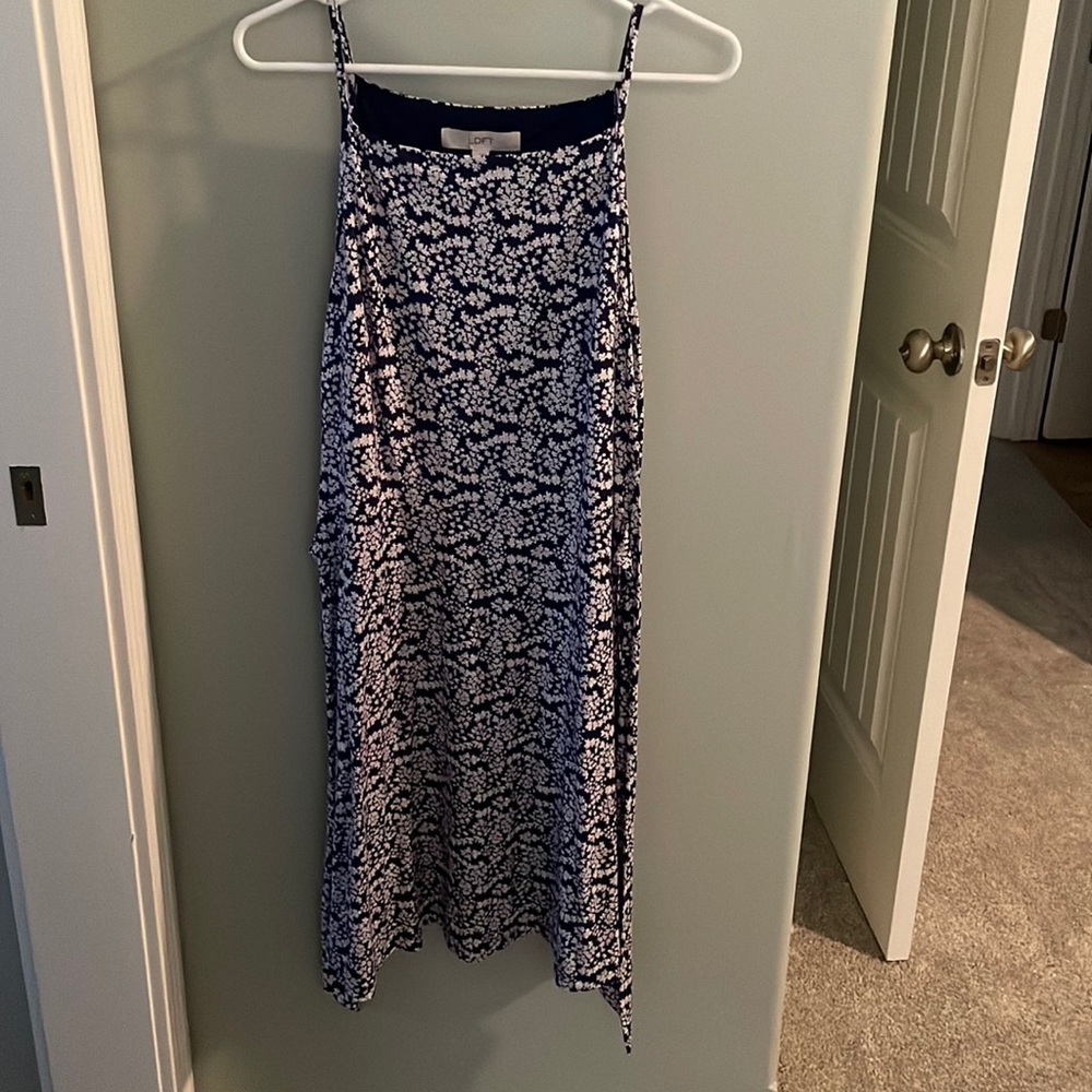 NWT! LOFT Square Neck Floral Dress - large